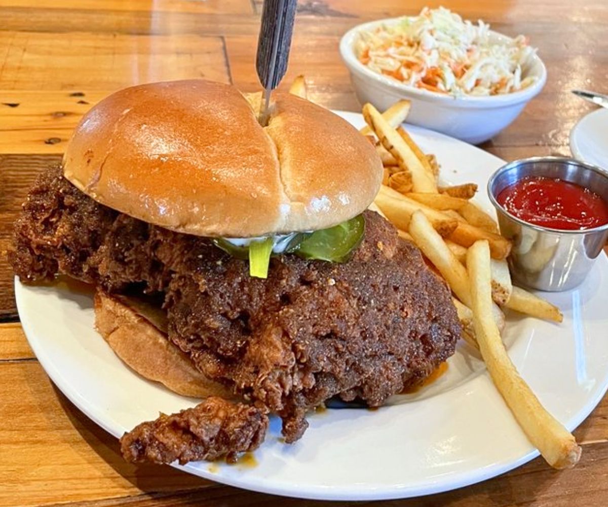 Nashville Hot Chicken Sandwich at ForkLift in Tupelo, Mississippi