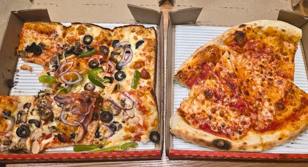 pizzas at Odie's Pizza in Oceanside, CA