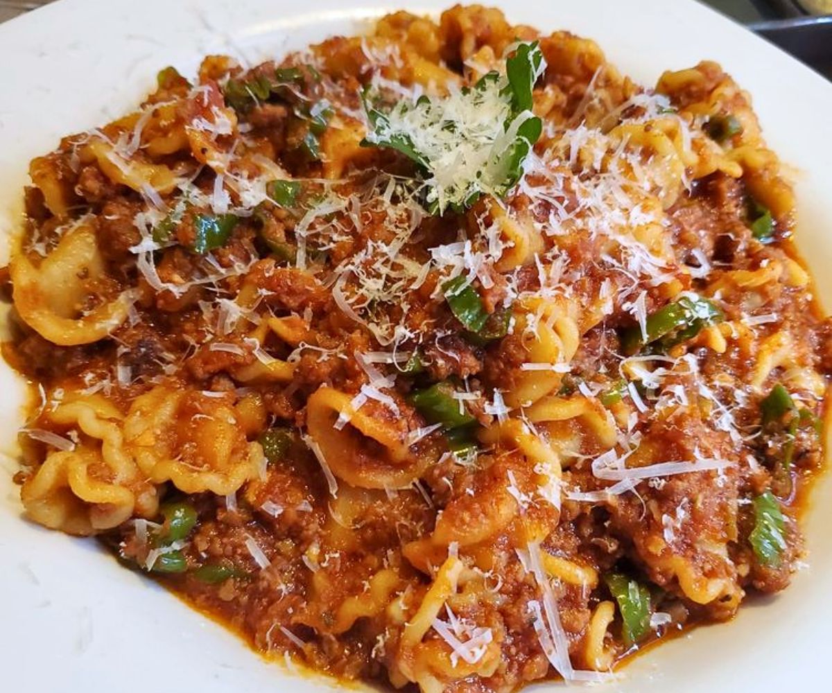 Campanelle Salsiccia at Caruso's Ristorante & Bar in Fairfield, OH