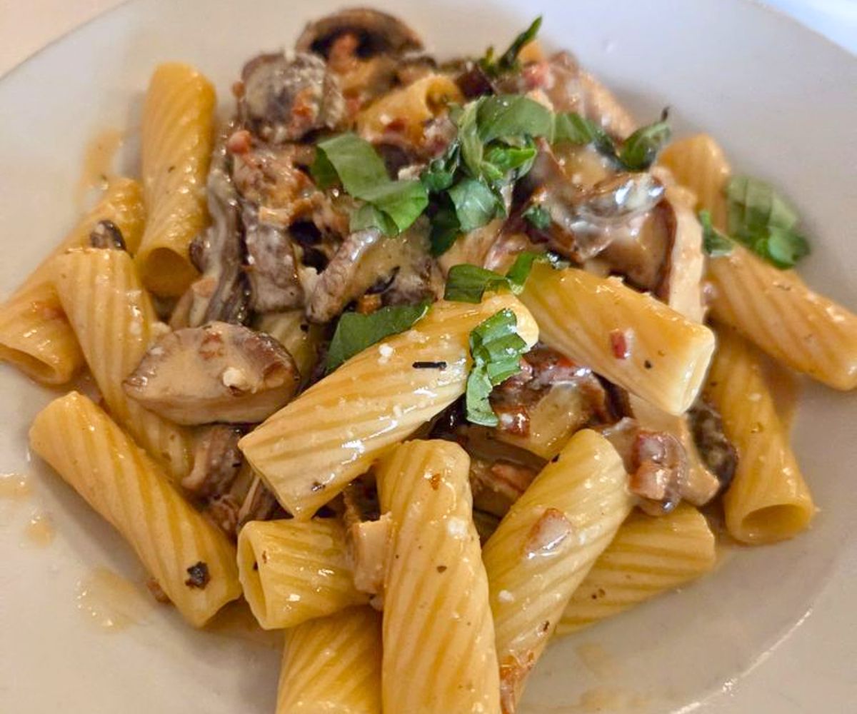 Rigatoni Porcini at Posto 22 in New Rochelle, New York