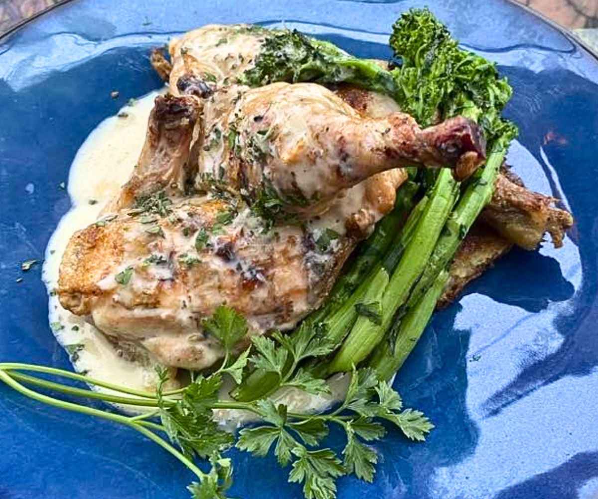 Roast Poussin at Franny’s Bistro in Camden, Maine