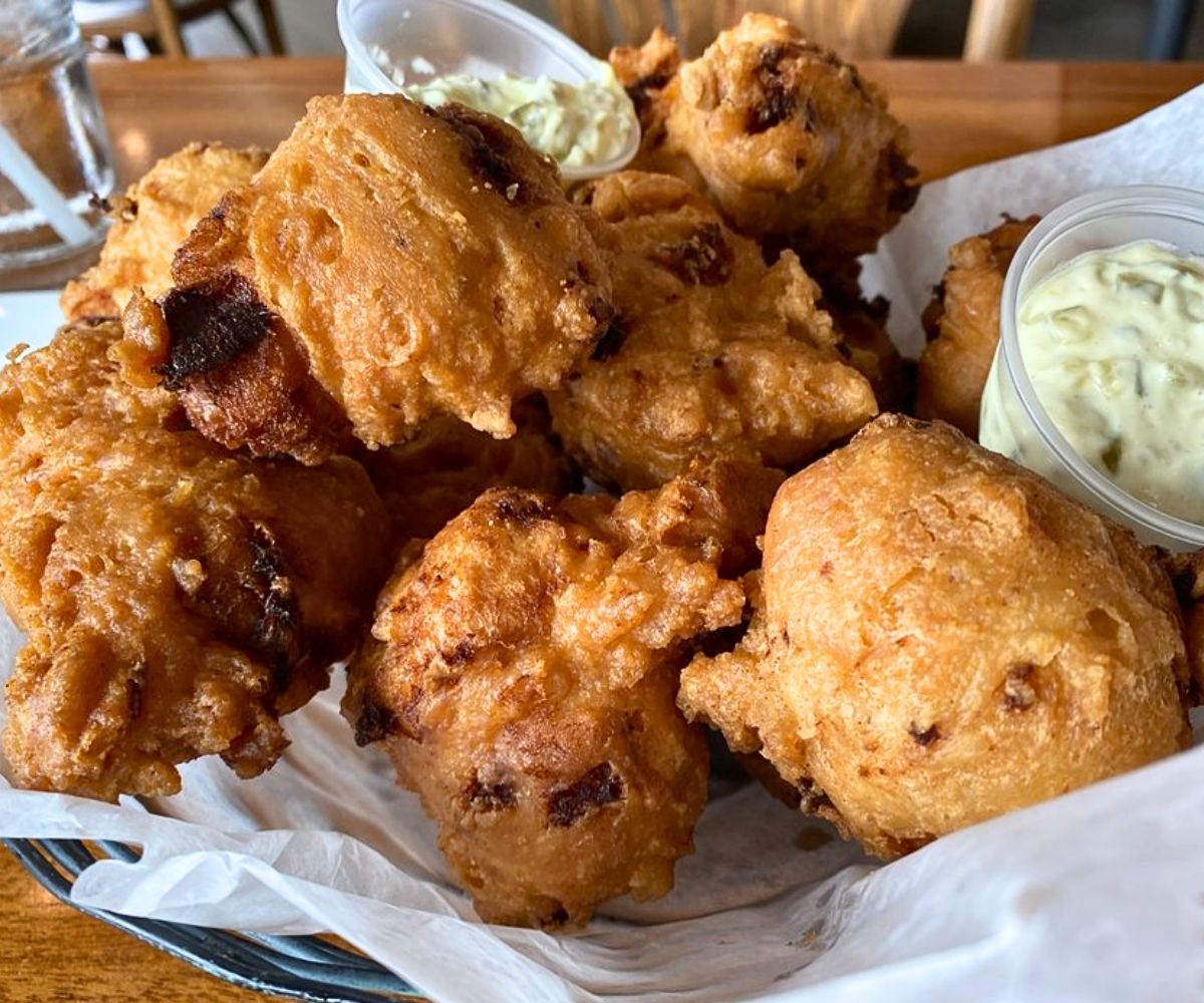 George's Own Clam Cakes at George's Of Galilee in Narragansett, RI