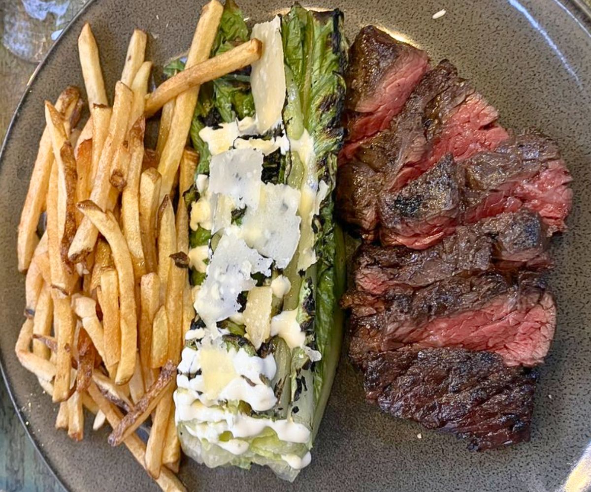 Steak Frites at Franny’s Bistro in Camden, ME