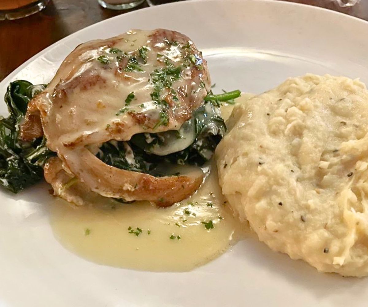 unstuffed chicken at The Loft in Columbus, Georgia
