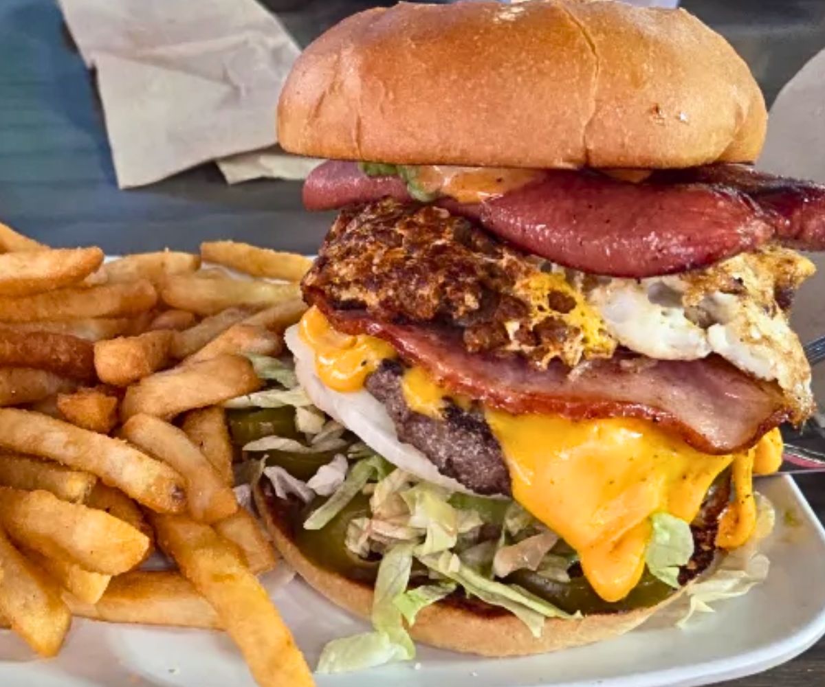 burger at Crave Real Burgers in Castle Rock, CO
