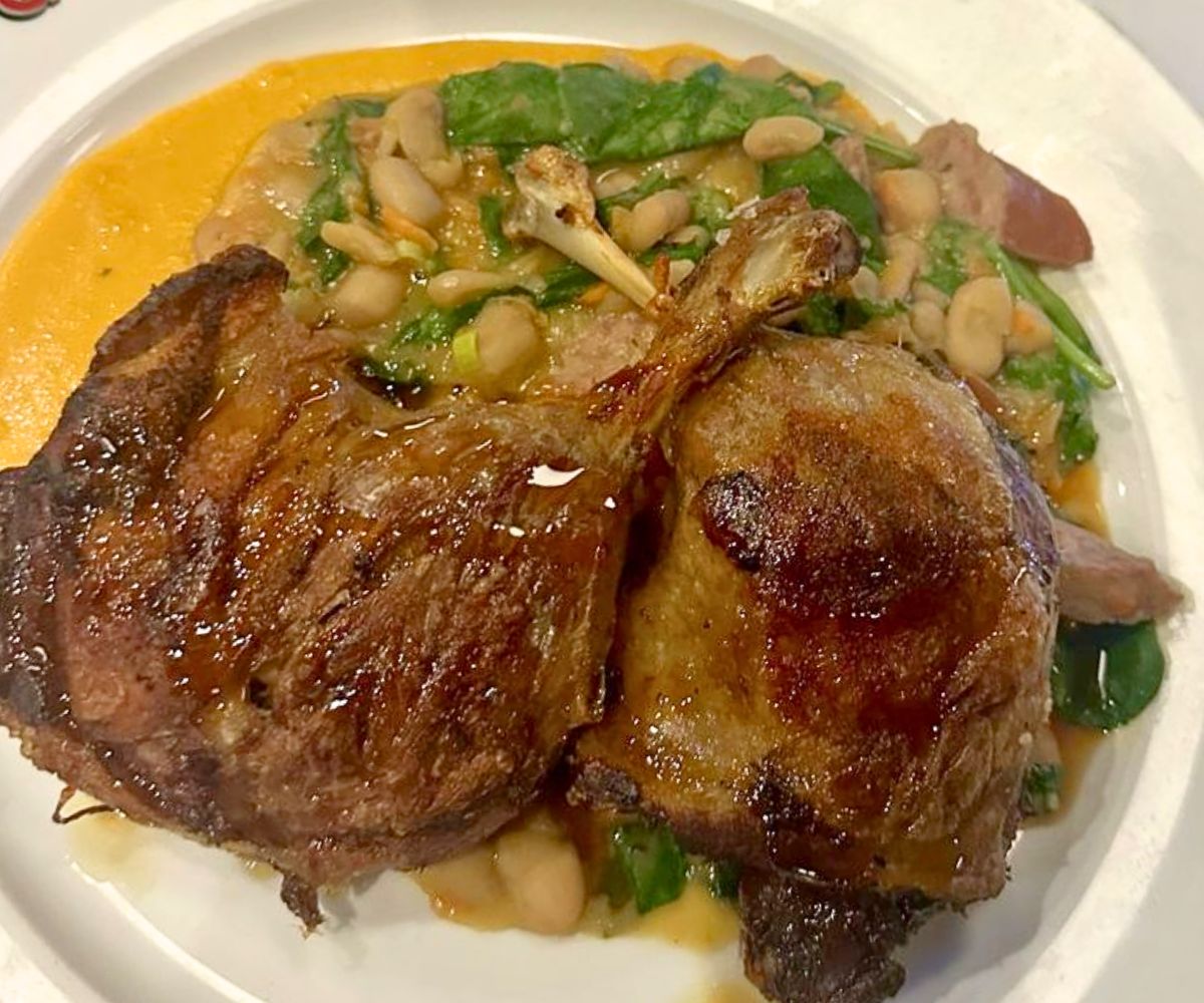 Duck a L'Orange at Georges French Bistro in Wichita, Kansas