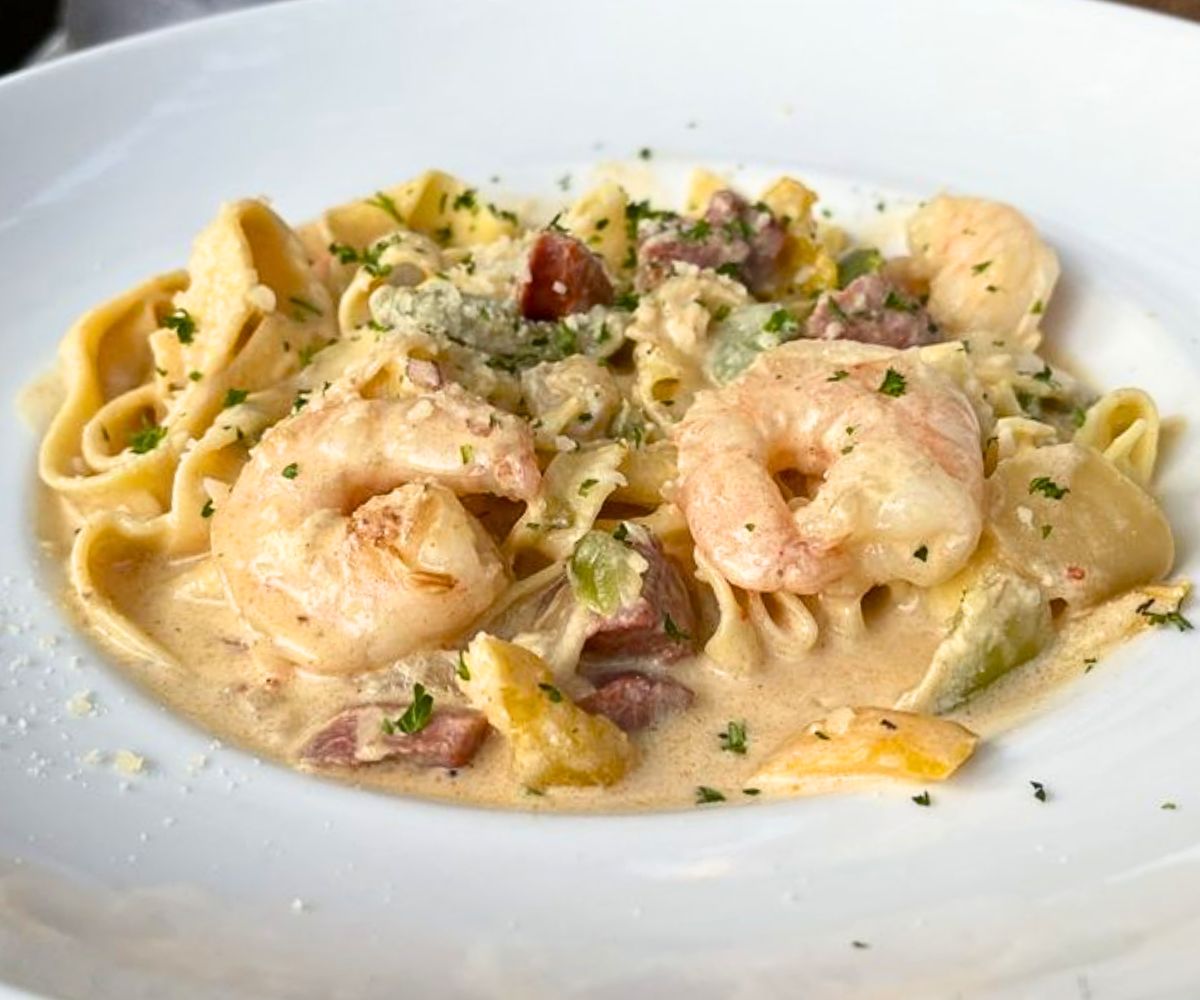 Cajun Seafood Pasta at The Loft in Columbus, Georgia