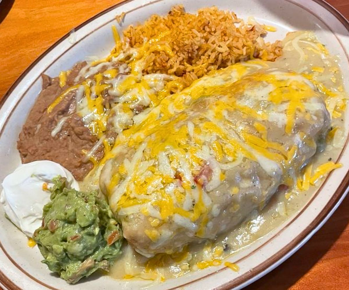 chimichanga at Los Cerritos Mexican Kitchen in Roswell, NM