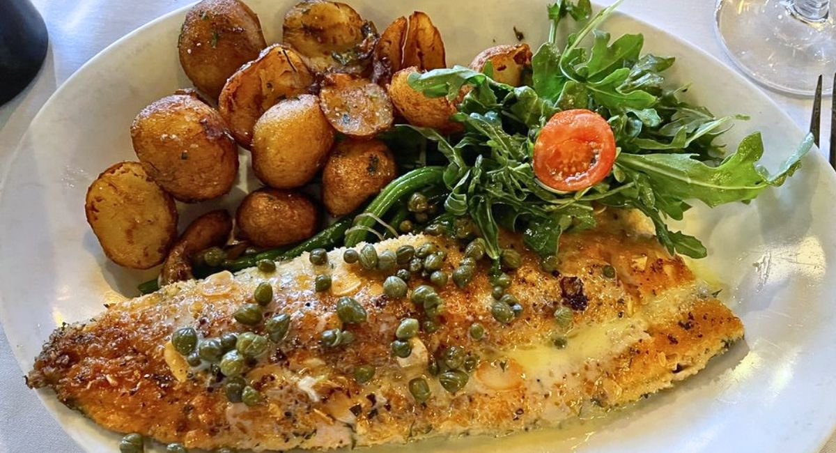 Trout Amandine at Georges French Bistro in Wichita, Kansas