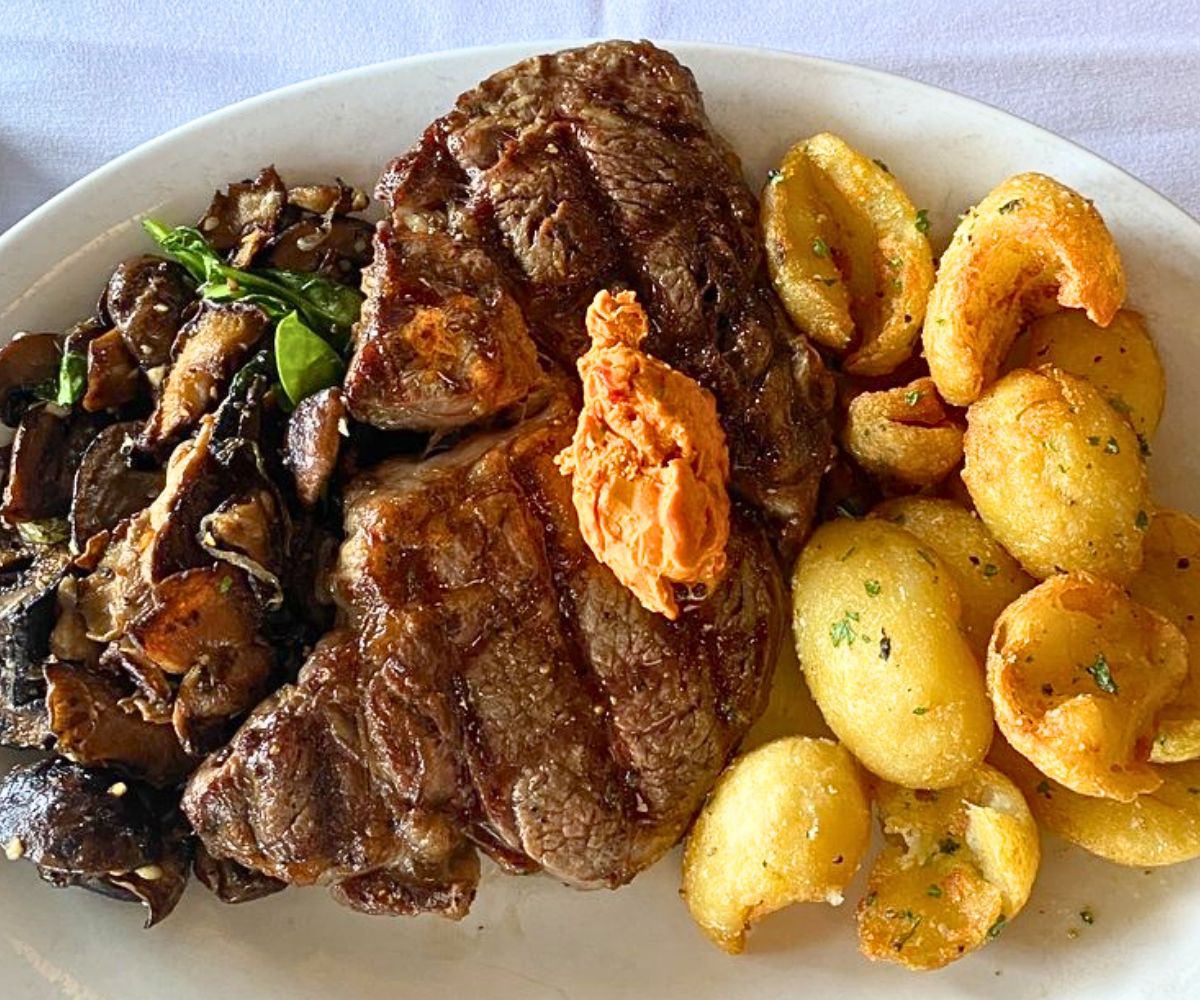 steak at Georges French Bistro in Wichita, KS