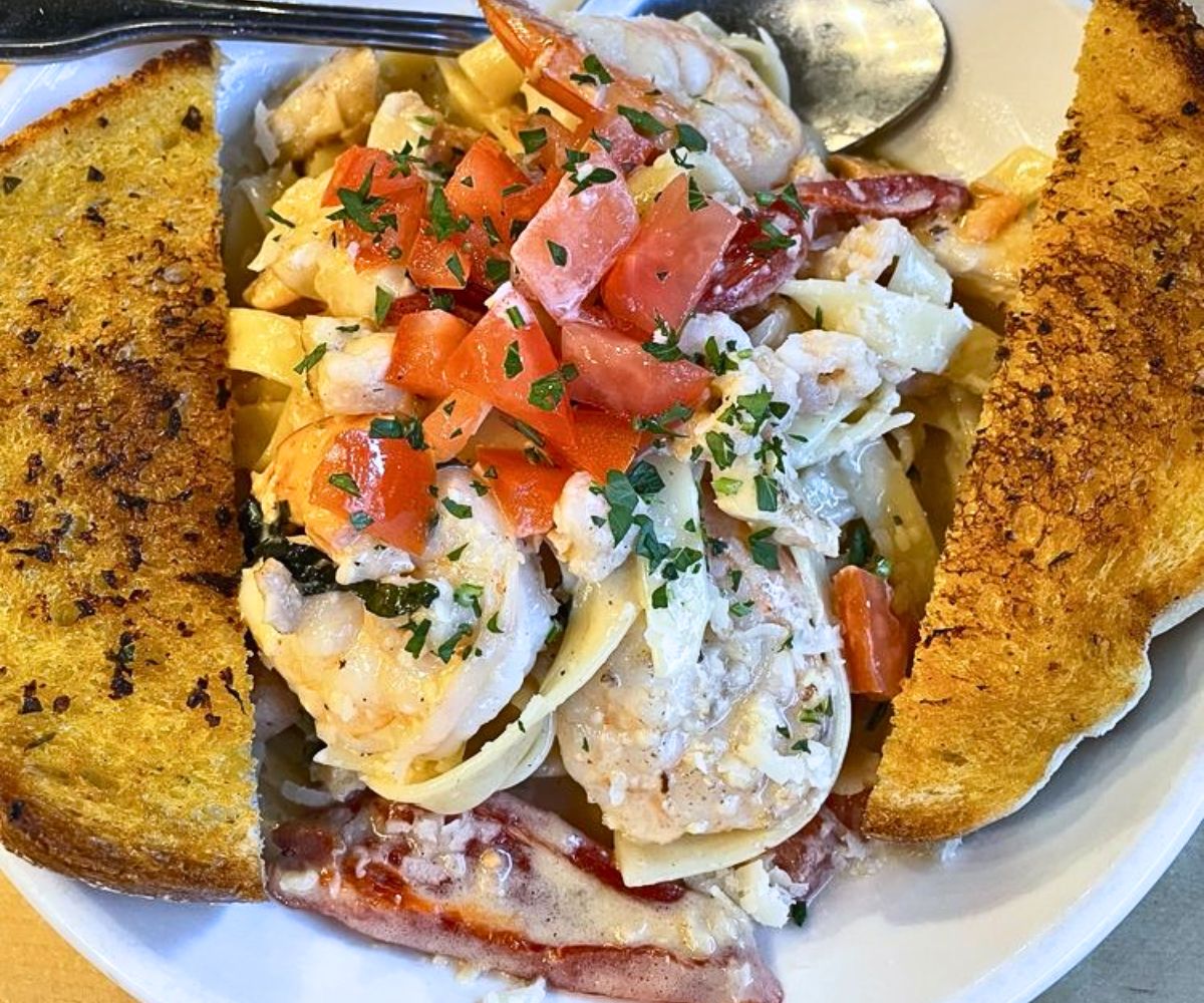 Seafood Fettuccine at Blackbird in Shoreline, Washington
