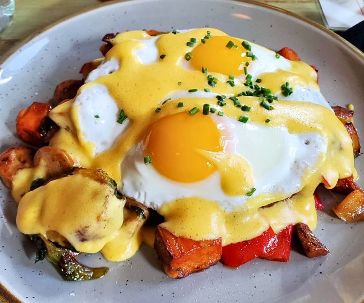 Sausage Hash at Roots Cafe in West Chester, Pennsylvania
