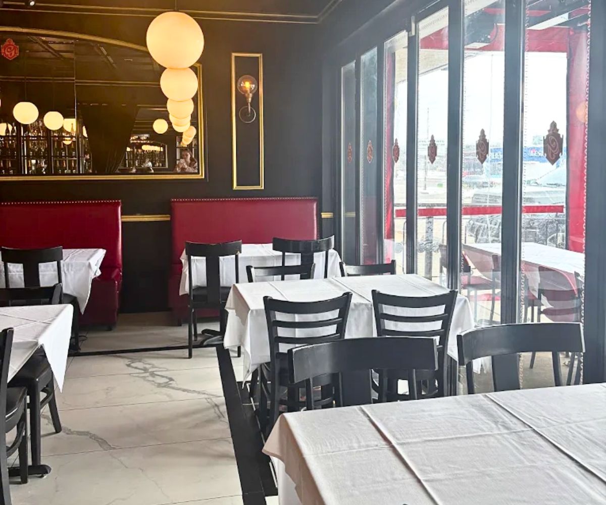 interior of Georges French Bistro in Wichita, KS