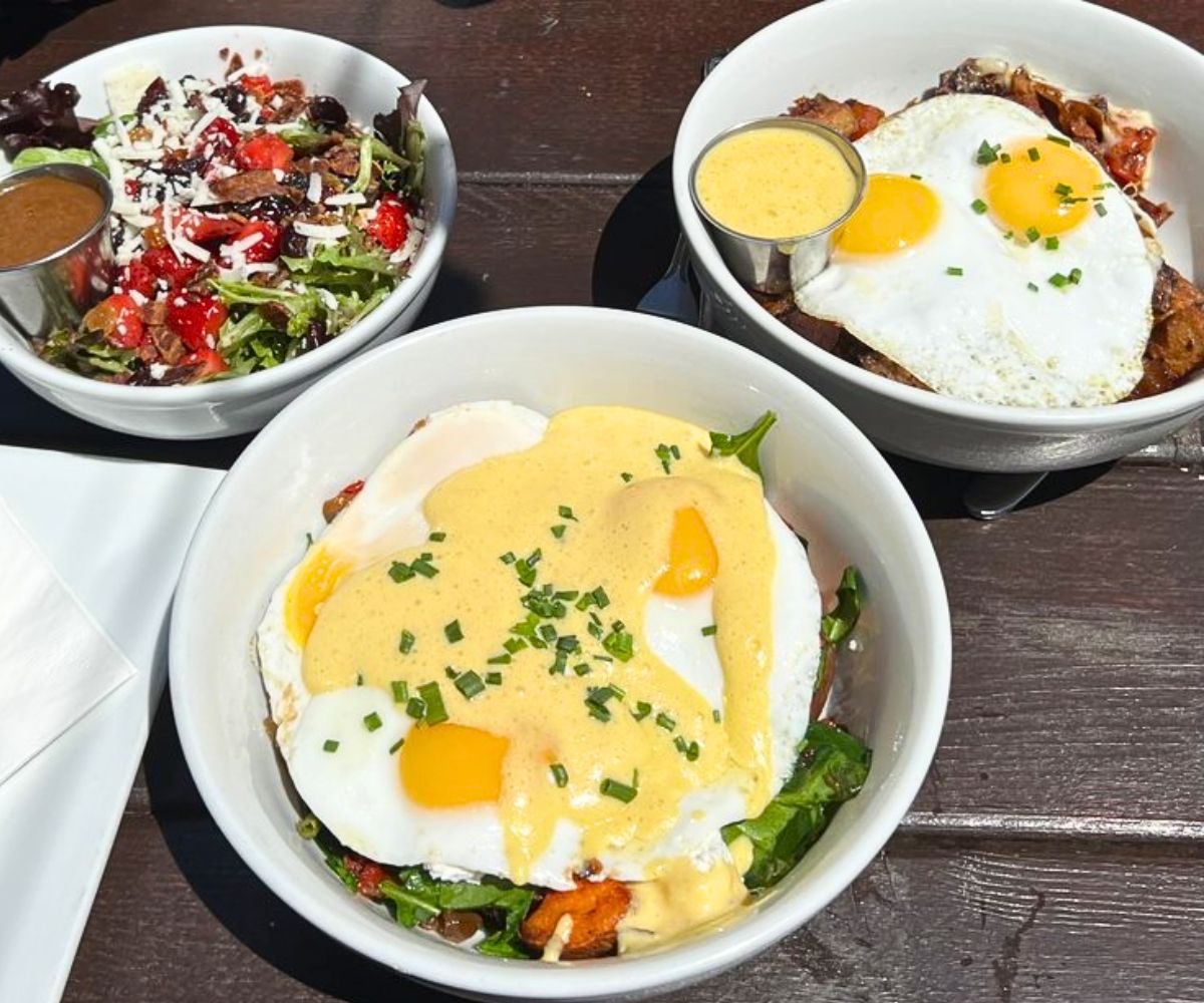 breakfast at Roots Cafe in West Chester, Pennsylvania