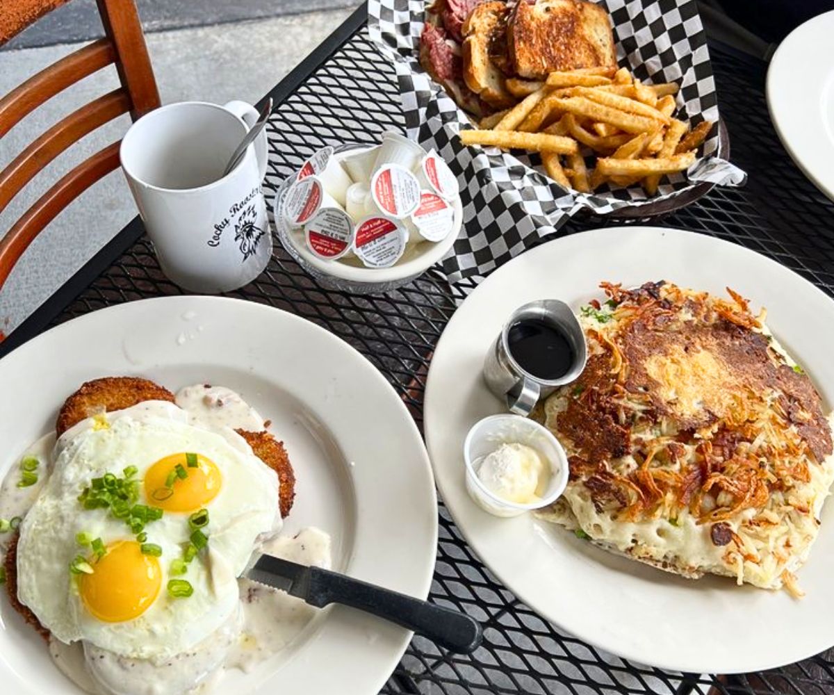 Breakfast at Cocky Rooster Cafe in Deltona, Florida