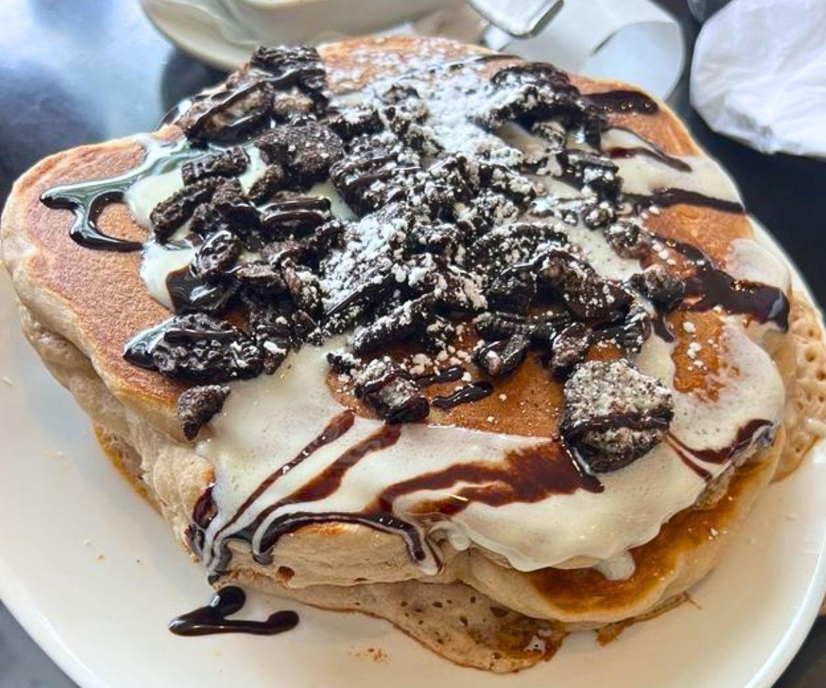 Oreo Pancakes at The Hen House of Wheaton in Wheaton, IL