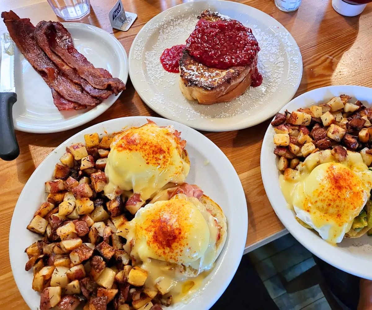 breakfast at Loula's Cafe in Whitefish, MT