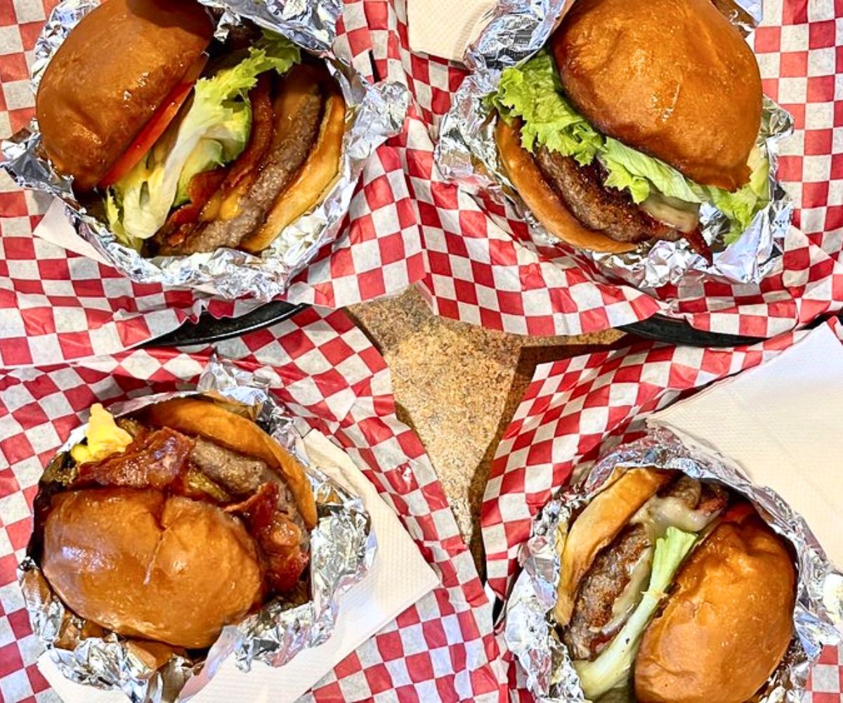 burgers at Buns in Chapel Hill, North Carolina
