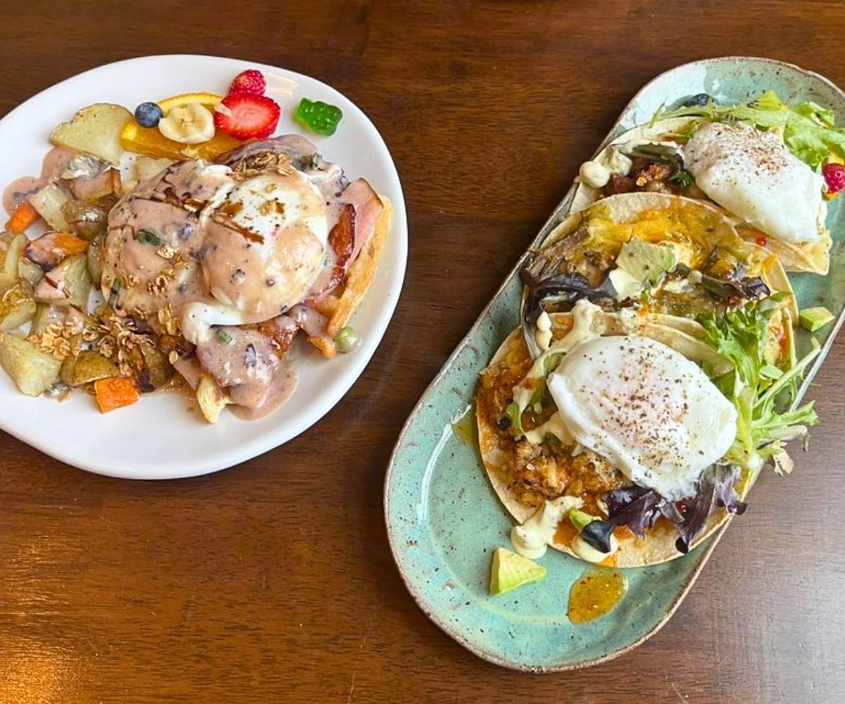 breakfast at Faye's Cafe in Livingston, MT