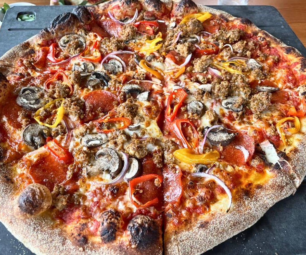 The Almighty Pizza at Fort George Brewery + Public House in Astoria, Oregon