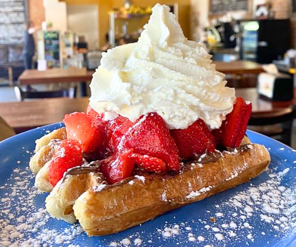 Waffle Me Strawberry at Waffle Me Up in Boise, Idaho
