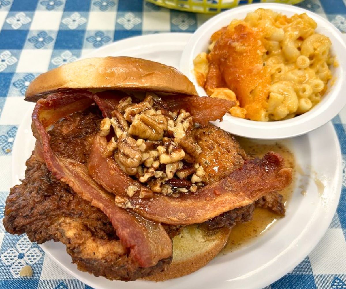 Honey pecan chicken at Julia Belle's in Florence, SC