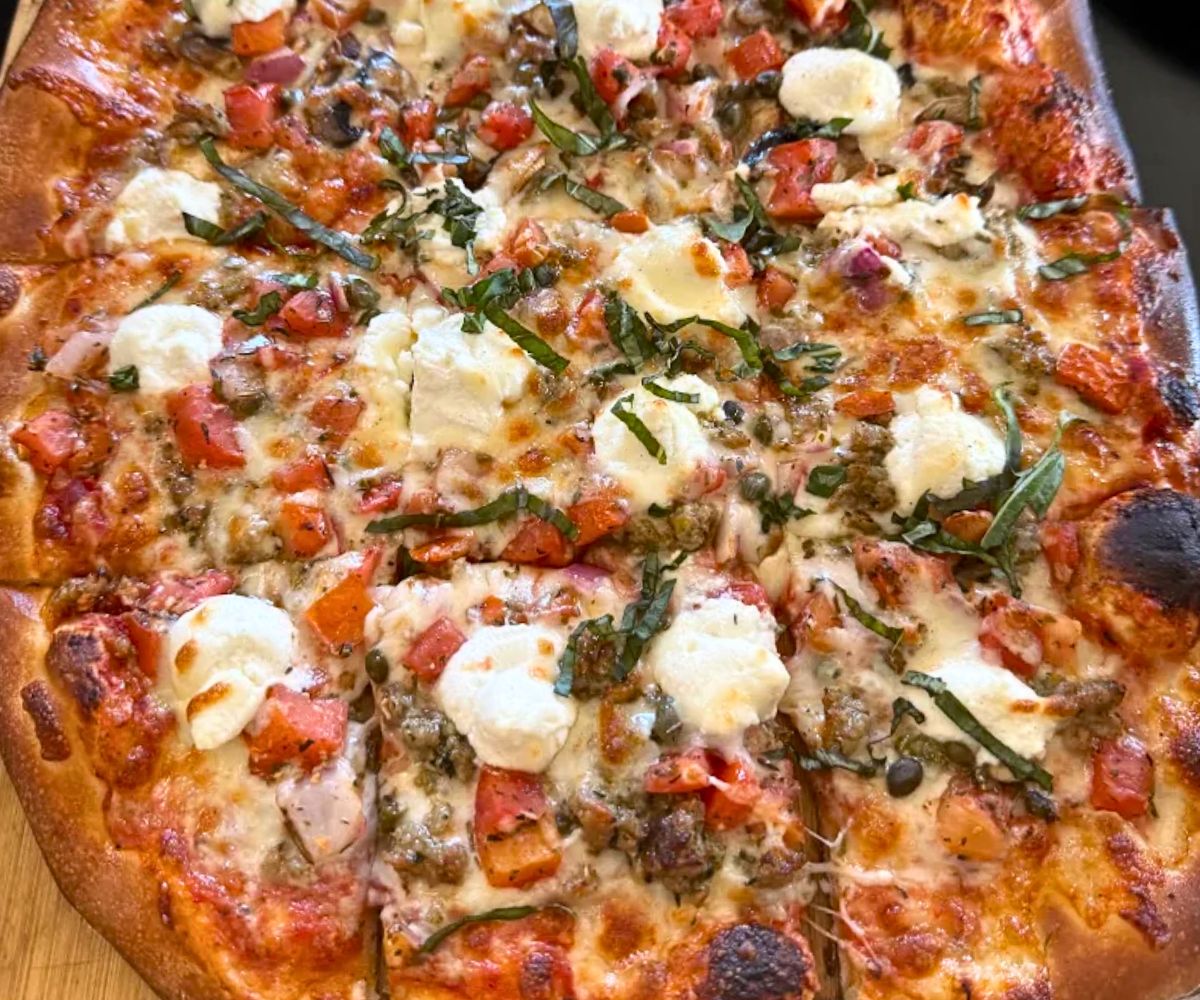 pizza at The Brick Oven Bistro in Sandusky, Ohio