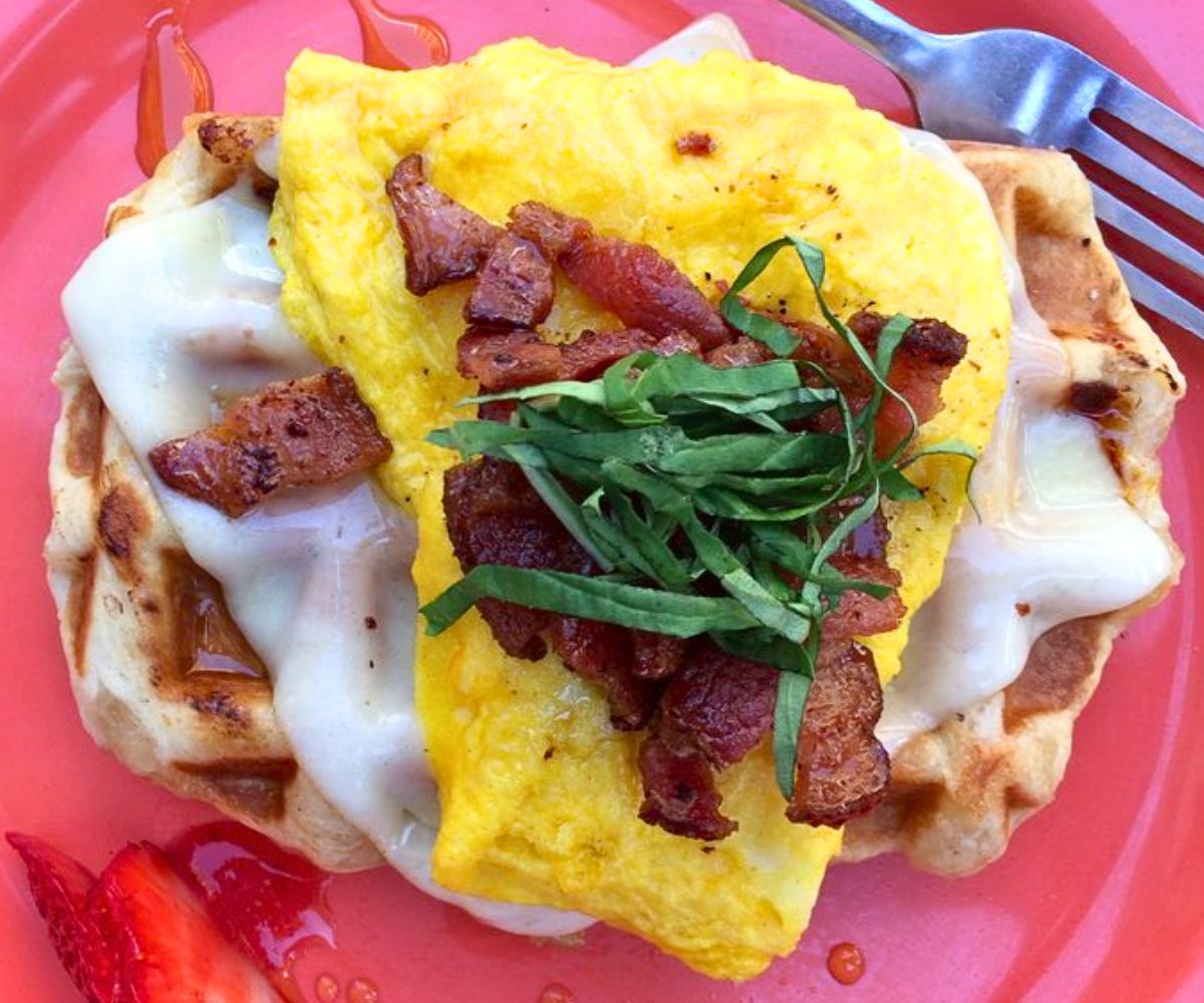 savory waffle at Waffle Me Up in Boise, ID