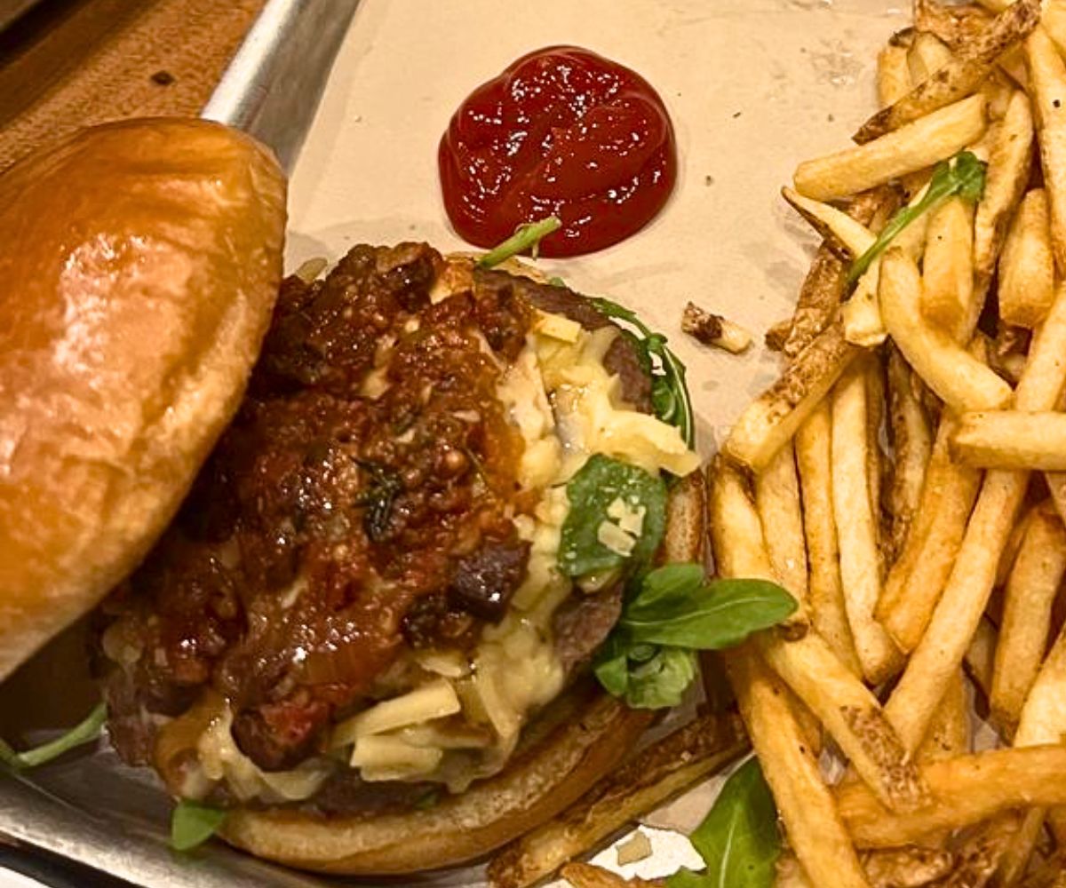 Distillery Burger at La Crosse Distilling Co. in La Crosse, Wisconsin