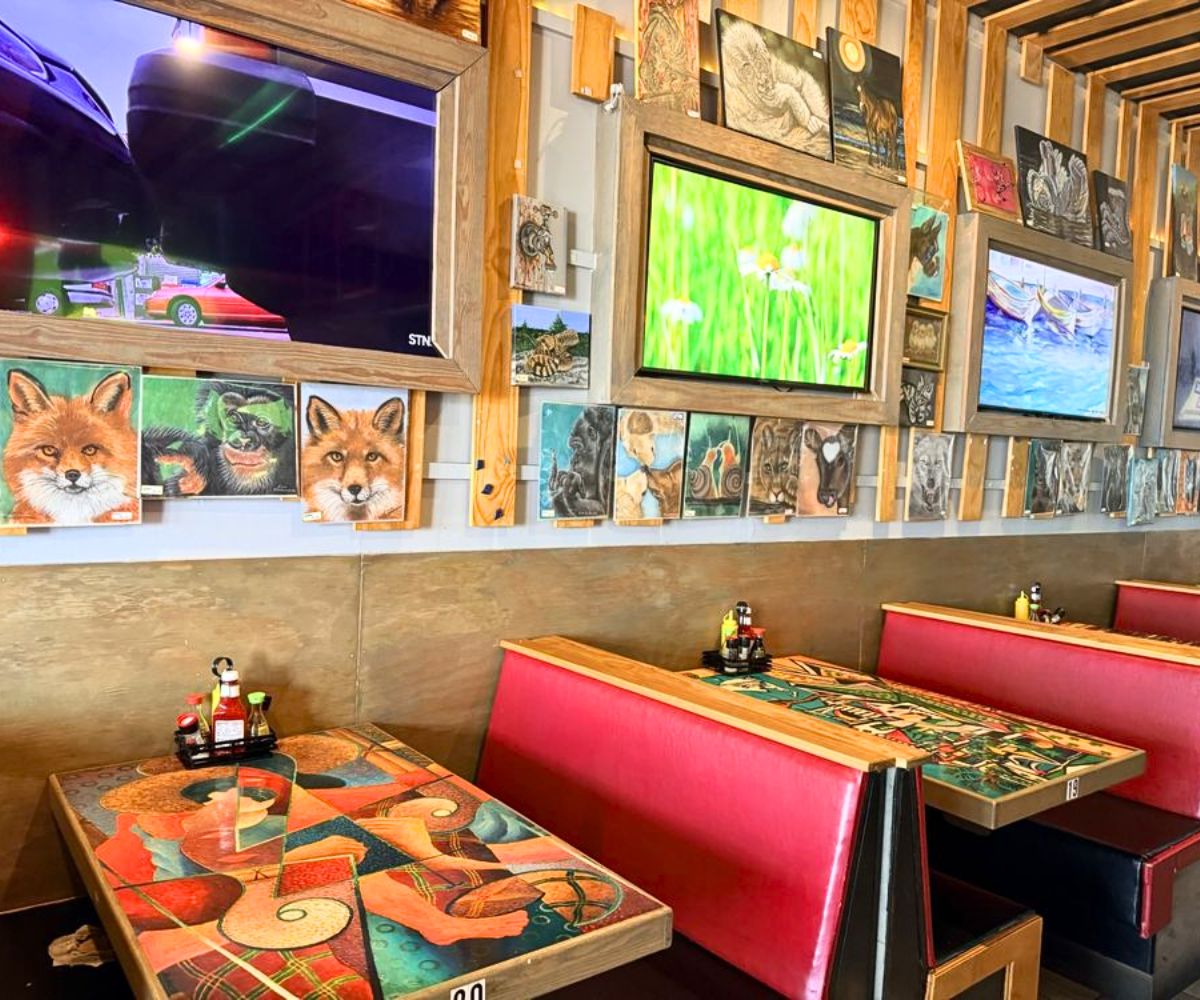 interior of ART Burger Sushi Bar in Myrtle Beach, South Carolina