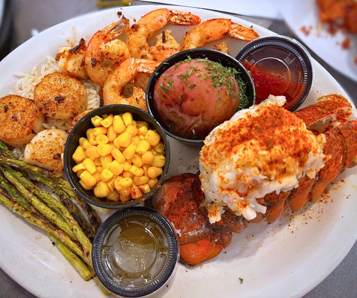 Scuba Steve's Mombo Combo at Jewel City Seafood in Huntington, WV