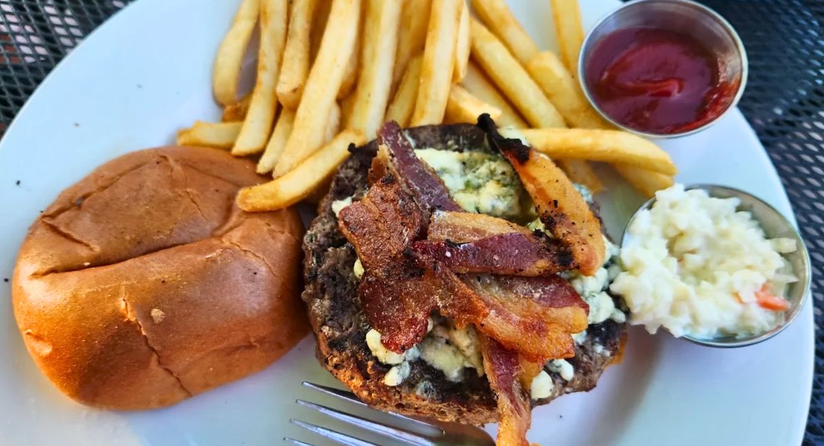 Wagyu Burger at Corkscrew Saloon in Medina, Ohio
