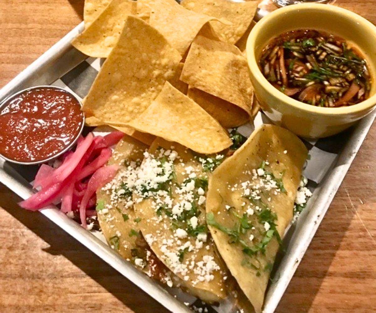 Birria Beef Tacos at La Crosse Distilling Co. in La Crosse, WI