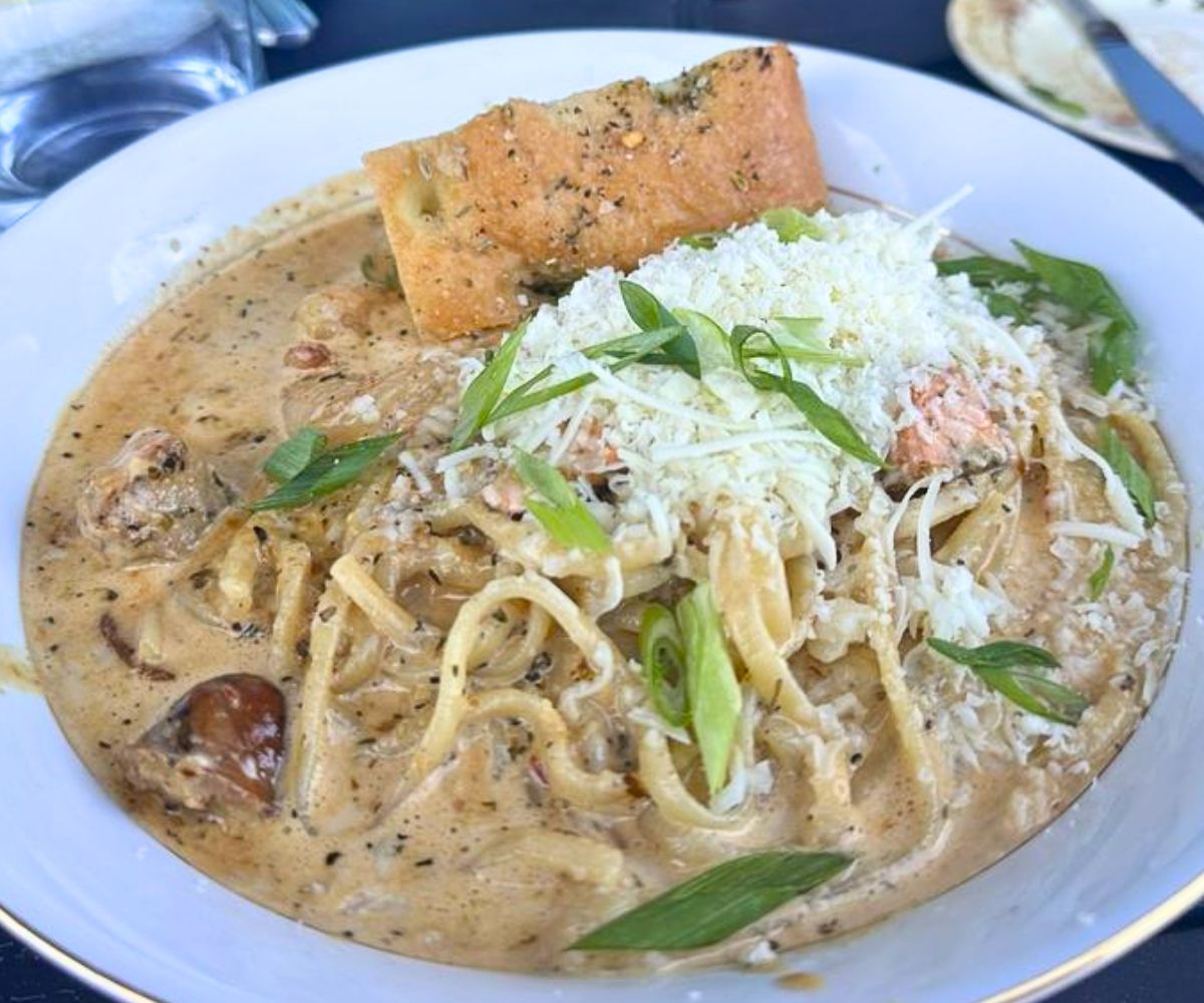 Cajun Seafood Linguini at Italianesque in Nampa, Idaho