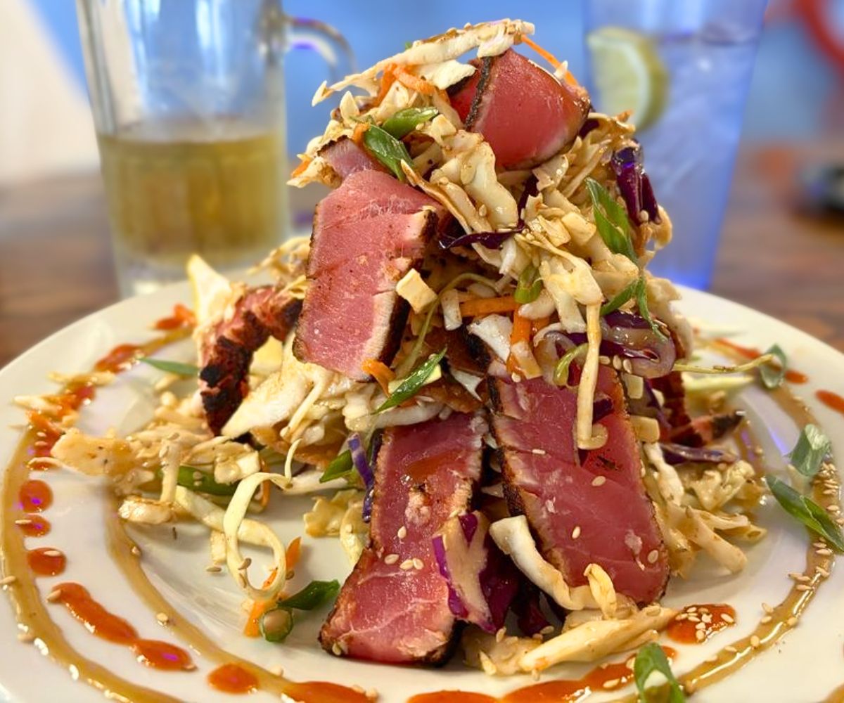 Tuna Stack at The Surfing Crab in Lewes, Delaware