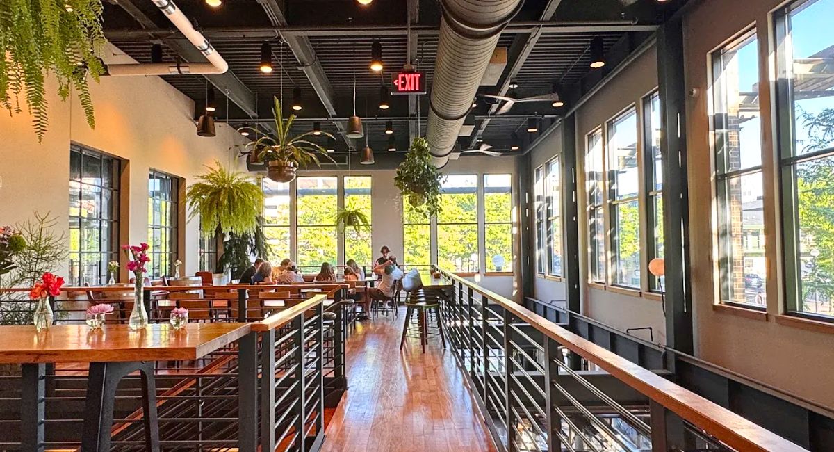 interior of La Crosse Distilling Co. in La Crosse, WI