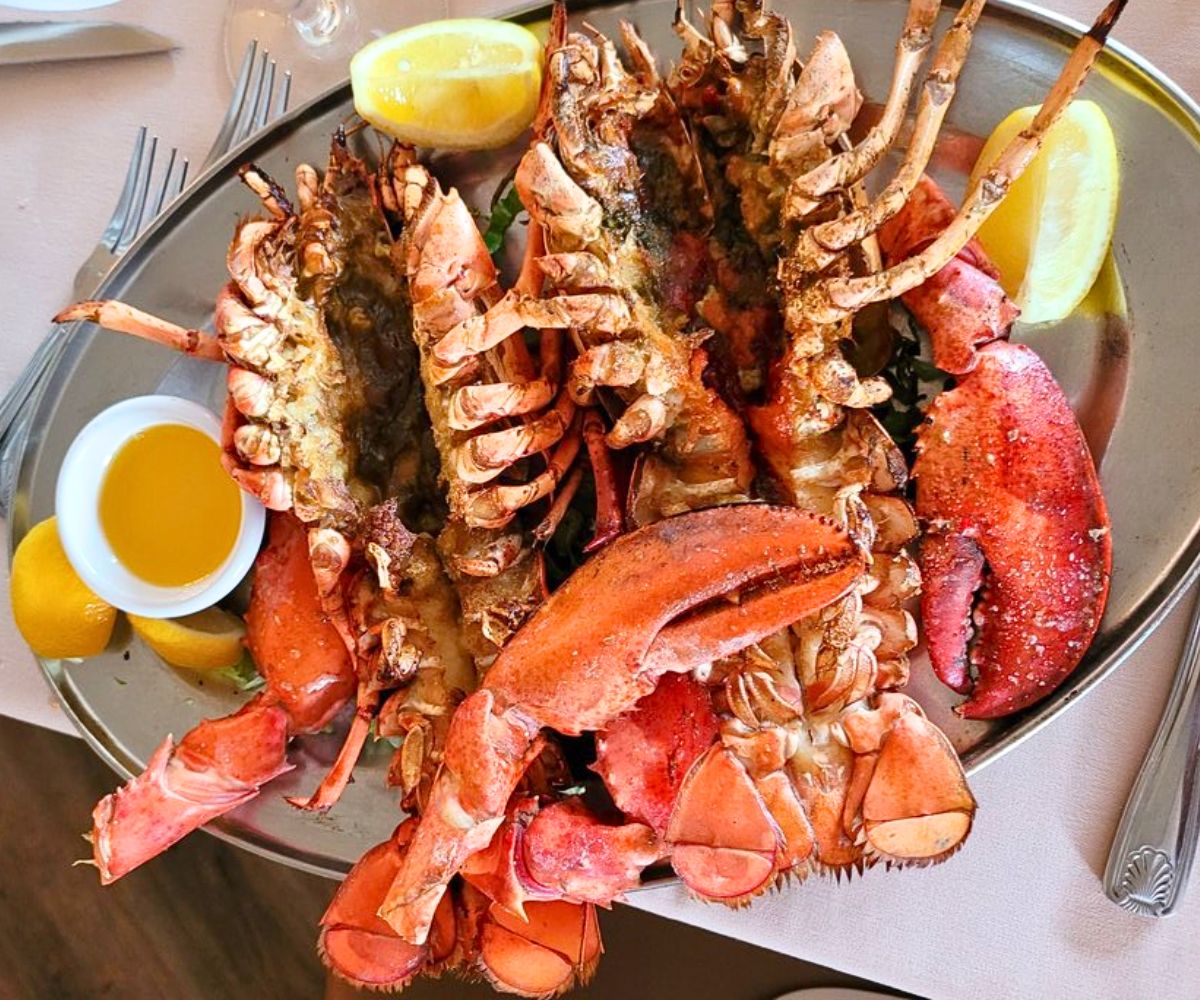 Twin Lobsters at Spanish Tavern of Mountainside in Mountainside, New Jersey