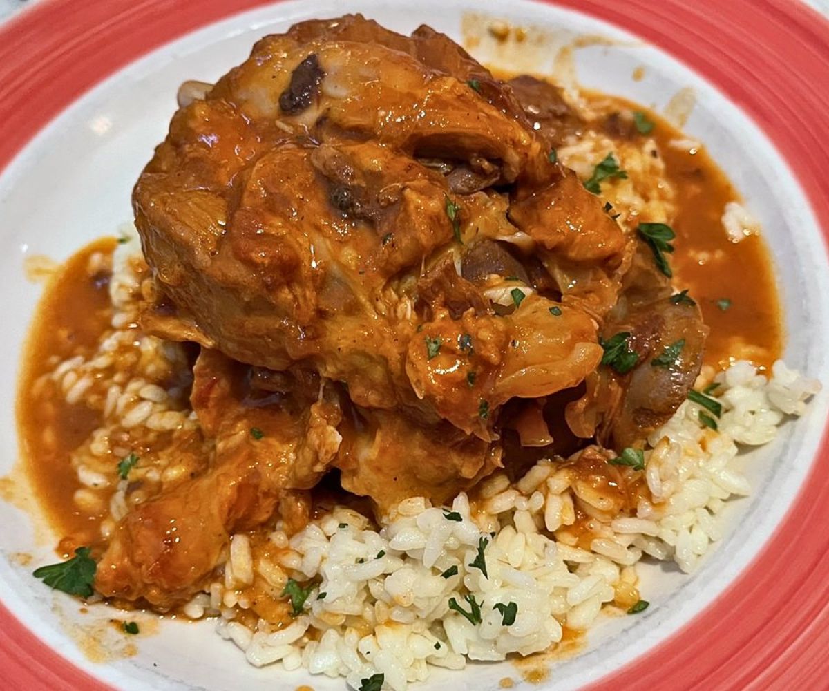Pork Osso Buco over Risotto at I Gemelli Ristorante in South Hackensack, NJ 