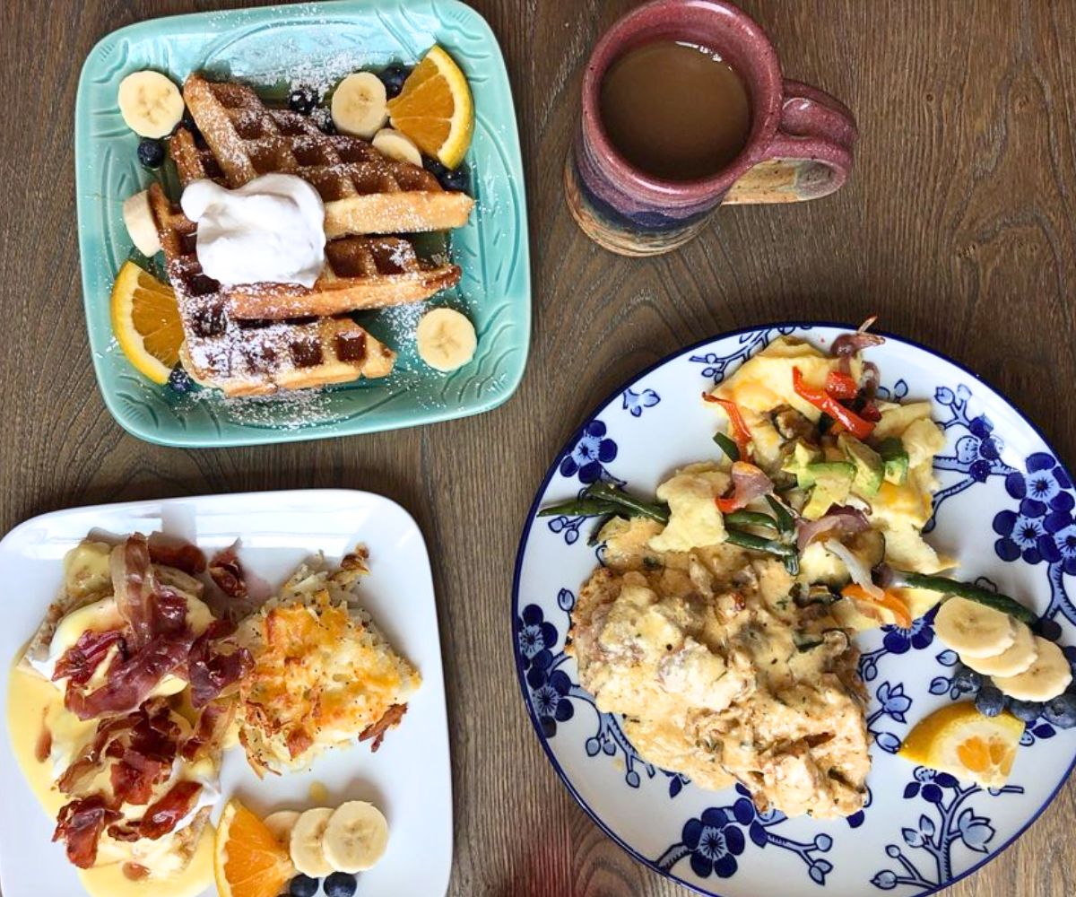 spread at Faye's Cafe in Livingston, MT