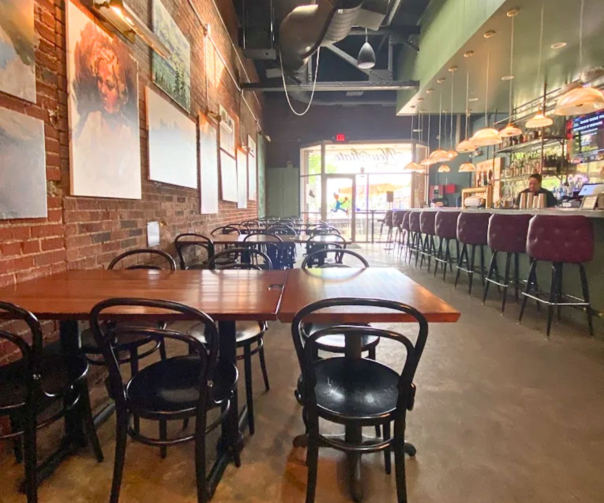interior of New State Burgers & Spirits in Oklahoma City, OK