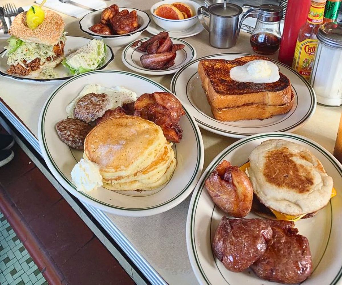 spread at Palace Diner in Biddeford, Maine