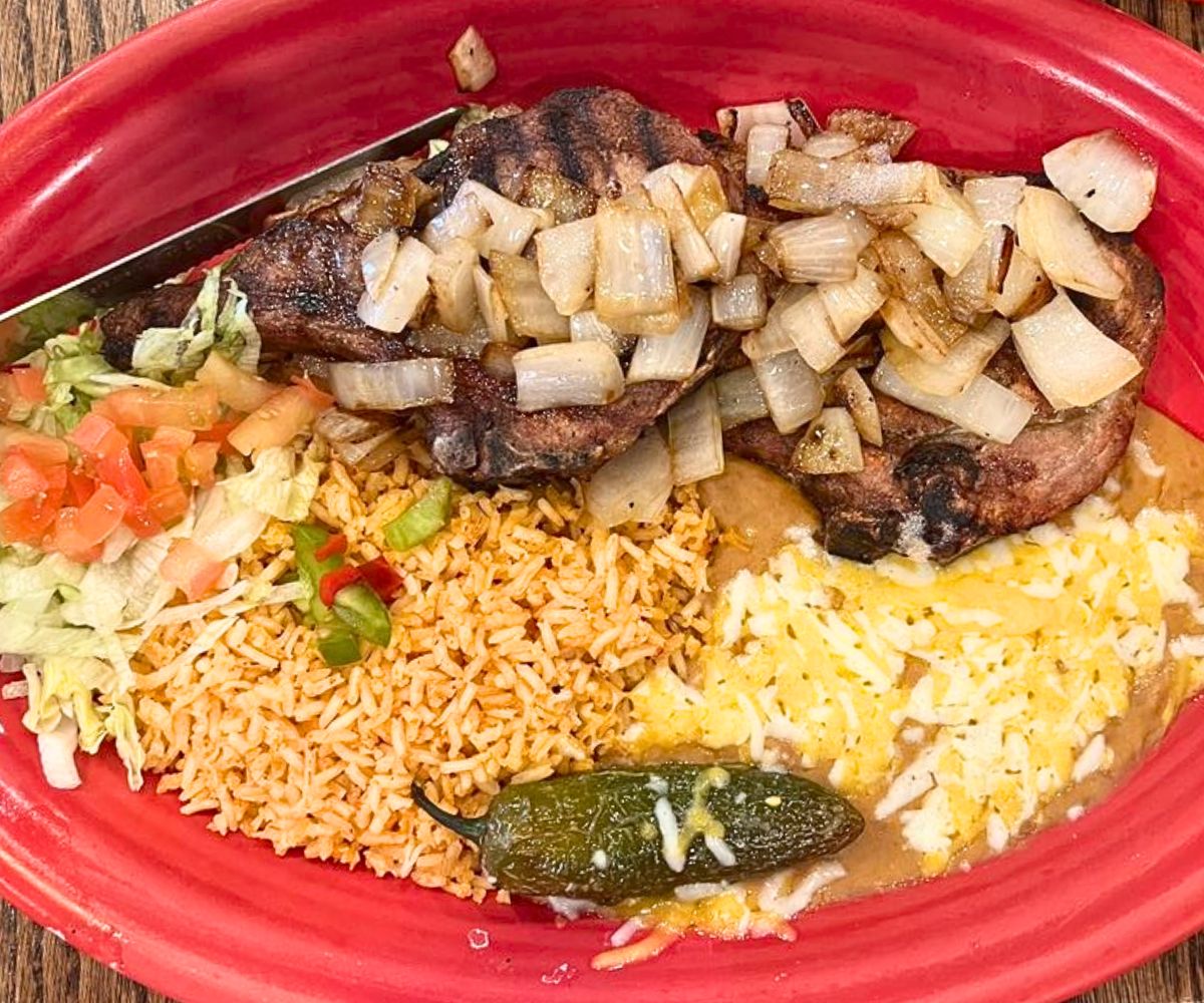 Grilled Pork Chops at El Jardin in Commerce City, Colorado