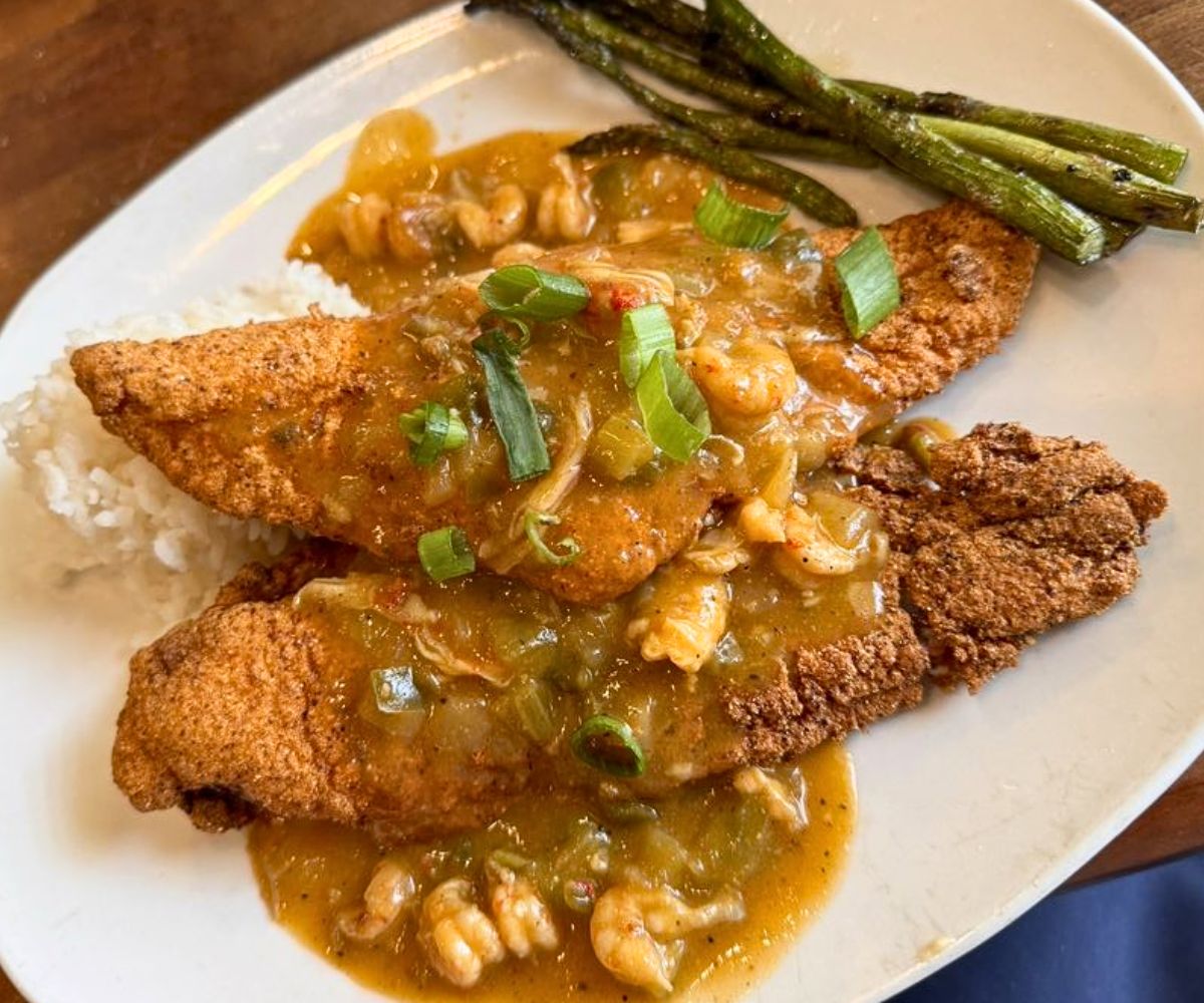 Fried Catfish Mon Dieu at Bon Temps Grill in Lafayette, Louisiana