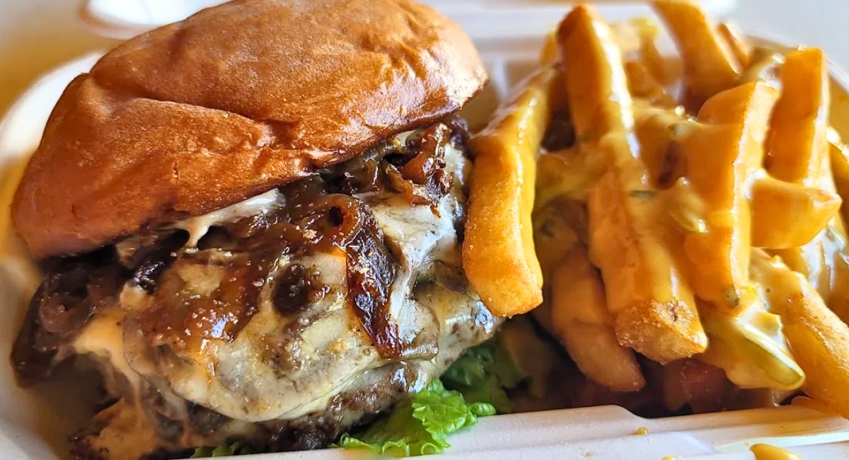Fun Guy Smashburger at Shay's Smashburgers in Aiea, Hawaii