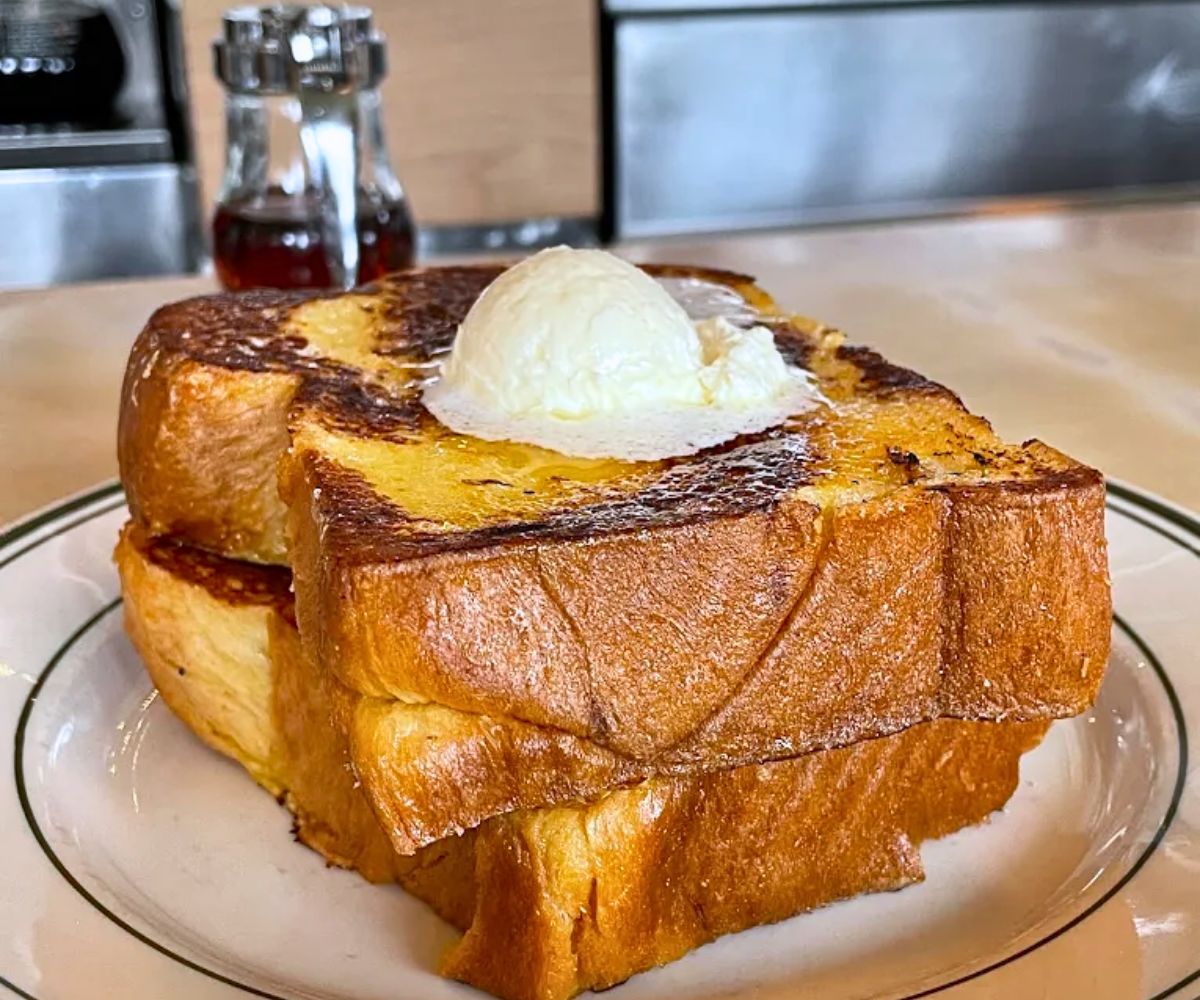 Challah French Toast at Palace Diner in Biddeford, Maine