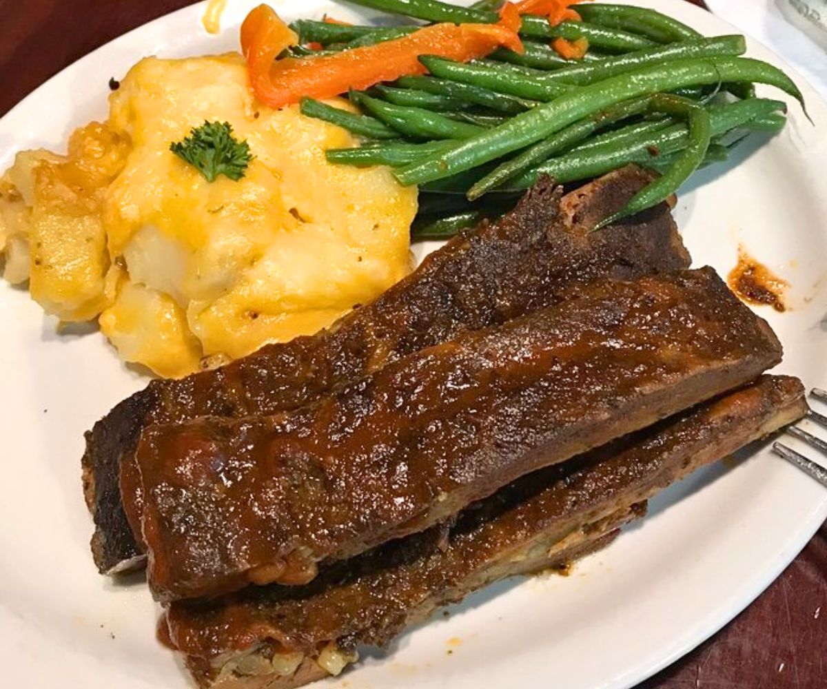 Big Ed's Famous Smokehouse Ribs at The Prime Smokehouse in Rocky Mount, North Carolina