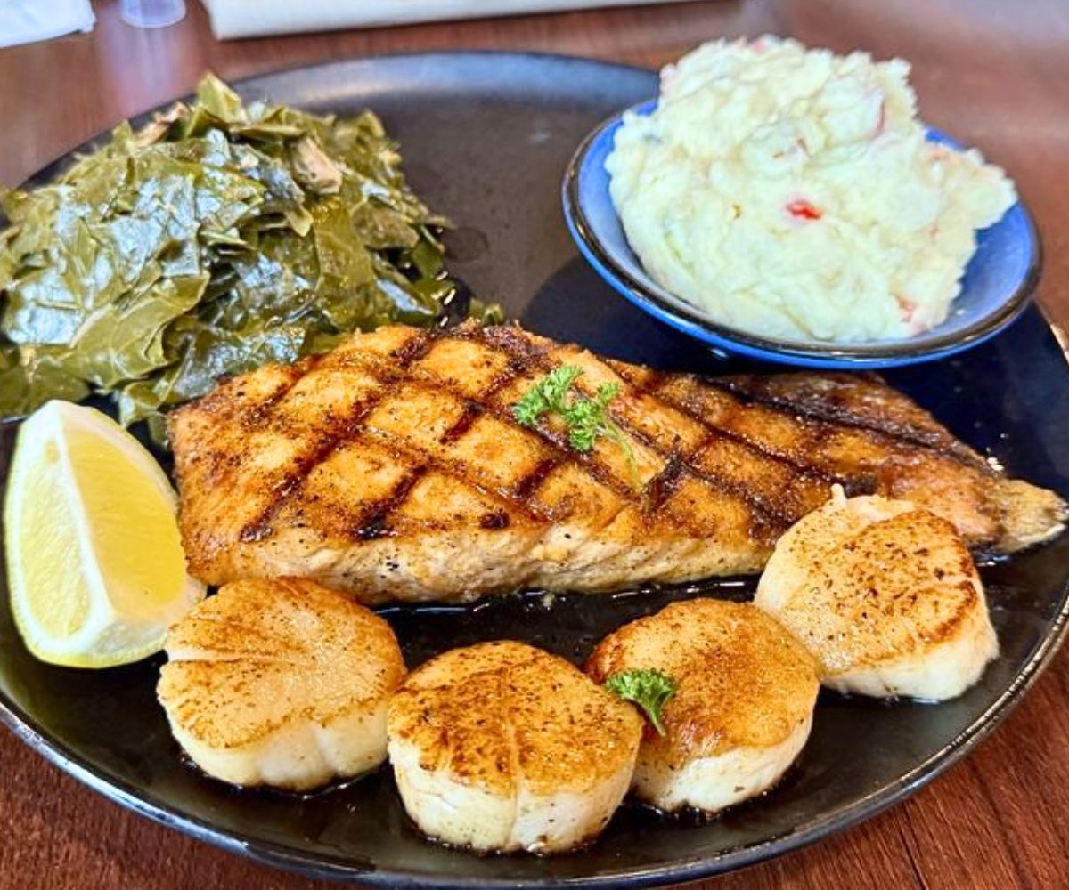 Glazed, Hardwood-smoked Salmon at The Prime Smokehouse in Rocky Mount, NC