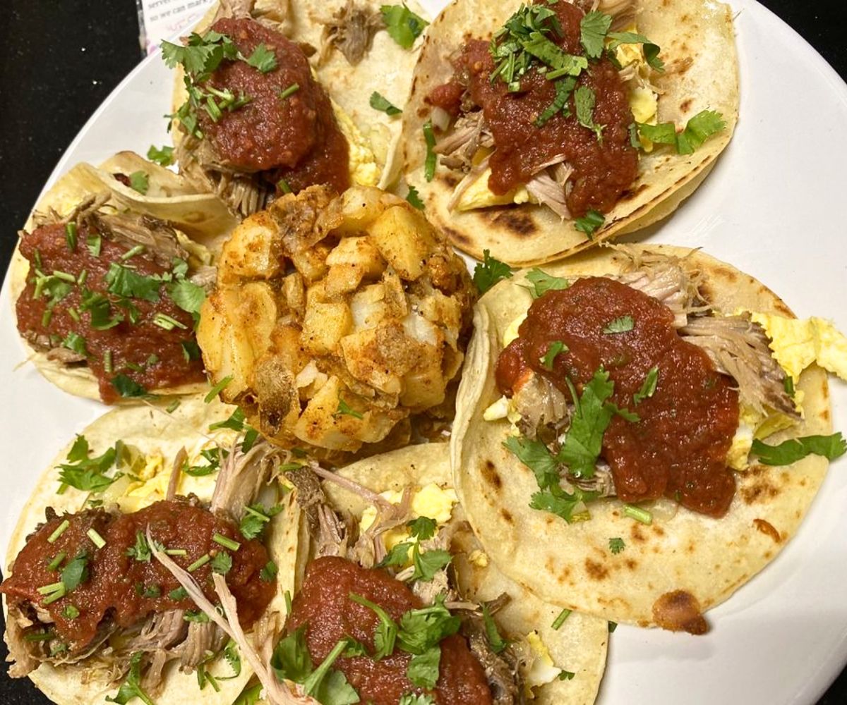 Cuban Brunch Tacos at The Corner in Milford, Connecticut