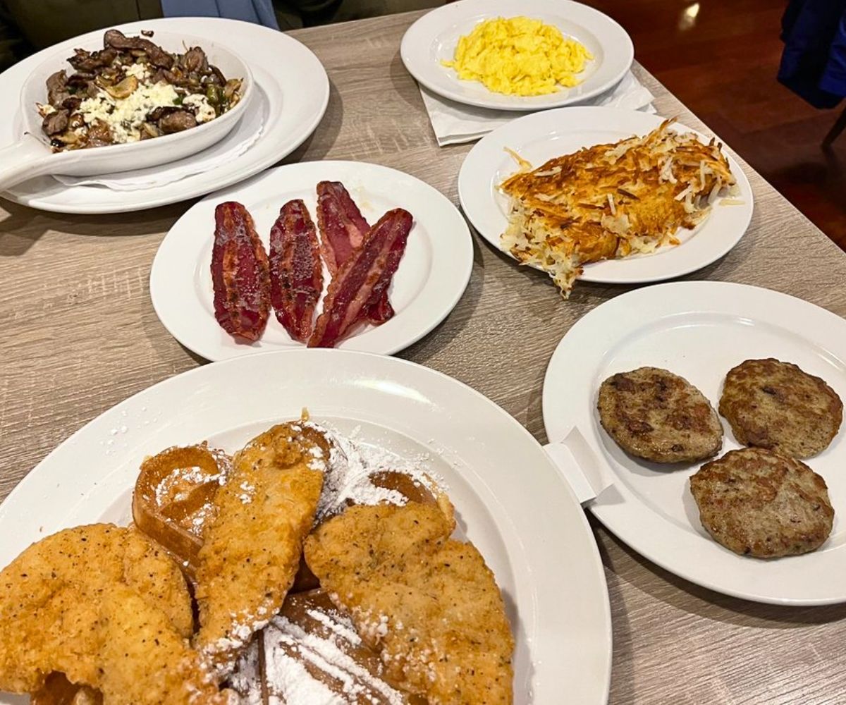 spread at Egg Headz Café in Tinley Park, IL