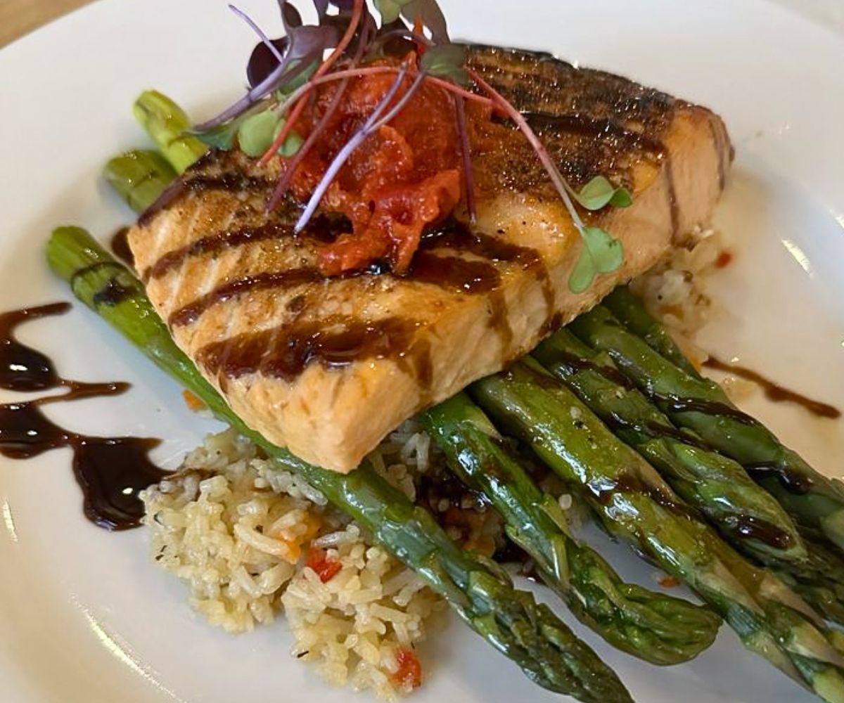 Cedar Planked Salmon at Copper Door in Salem, NH